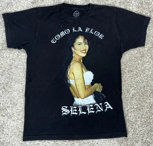 Selena Como La Flor T-Shirt 2016 Licensed C-Life Black Size S - Picture 1 of 4