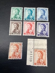 Fiji 1954 QEII (8 stamps) Used - Imagen 1 de 2
