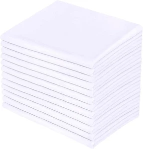 Premium Queen Size Pillowcases 12 Pack, White Standard, Soft Queen,  - Picture 1 of 7