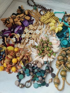 Lote de joyas con cuentas - 15 collares y 10 pulseras - estilos y colores mixtos - todo ponible - Imagen 1 de 13