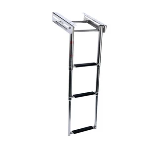 3 Step Boat Ladder Nonslip Swim Deck Ladder Extension Ladder Pontoon Ladder - Picture 1 of 7