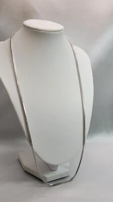 Signed RCI 18K White Gold Foxtail Chain Necklace 22-1/2" - Image 1 of 4