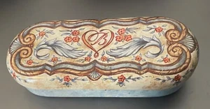Floral Design Brighton Lined Metal Case for Eyeglasses Eye Glass Sun Glasses - Picture 1 of 3