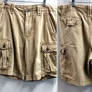 AMERICAN EAGLE CARGO SHORTS HERREN GRÖSSE 34 HELLBRAUN KHAKI KLASSISCHE LÄNGE - Bild 1 von 11