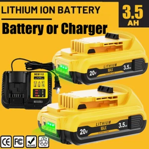 20V FOR DEWALT 20 Volt MAX Lithium-Ion Battery / Charger DCB203 DCB201 DCB200-2 - Picture 1 of 31