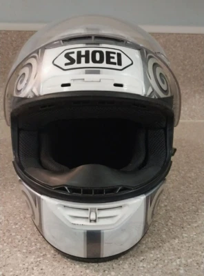 Capacete de motocicleta Shoei X-11 prata branco tamanho S - Imagem 1 de 4