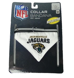 New Pet Collar Bandana Jacksonville Jaguars Size Small Reflective NFL Licensed - Picture 1 of 5