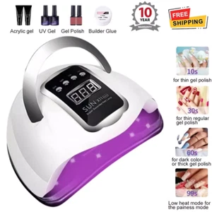 280W Lamp Nail LED UV Tool Professional Polish Dryer Gel Acrylic Curing Lights - Picture 1 of 13