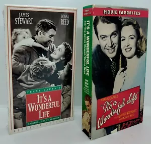 Its A Wonderful Life x2 (VHS) 1 Factory Sealed 1 CIB! Frank Capra Bridgestone π¬ - Picture 1 of 15