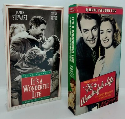 Its A Wonderful Life x2 (VHS) 1 Factory Sealed 1 CIB! Frank Capra Bridgestone 🎬 - Image 1 of 4