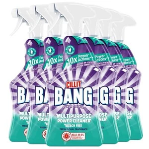 Cillit Bang Multipurpose Power Cleaner Fresh Floral Bleach Free Spray 750ml x6 - Picture 1 of 6