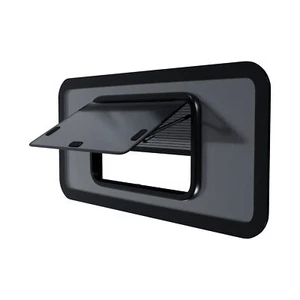 Brixwell 880mm x 460mm Universal Van Awning Pop Up Glass Window, Tinted, Fly Scr - Picture 1 of 8