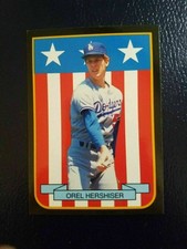 Orel Hershiser Los Angeles Dodgers 1989 MVP Shield #8 Pacific Cards & Comics Odd