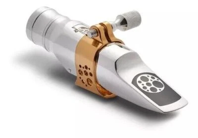 Boccaglio per sax alto Ever-Ton STRENGTH 7 metallo argento made in Brazil - Immagine 1 di 4