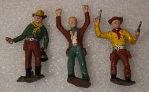 3 Figuren 60er Jahre MARX WARRIORS OF THE WORLD COWBOY WESTERN Beschreibung lesen - Bild 1 von 3