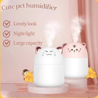 250ML Luftbefeuchter LED Licht Ultraschall Duftöl Aroma Diffuser Humidifier Mini - Bild 1 von 4