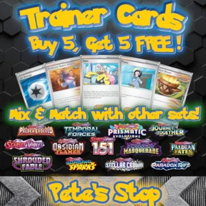 Pokemon Cards - Trainers - S&V 01-09 Sets - Choose Your Own - BUY 5 GET 5 FREE - Picture 1 of 14