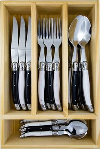 LAGUIOLE by Louis Thiers 24 Piece Cutlery Set -Domino - RRP $349 - Picture 1 of 4