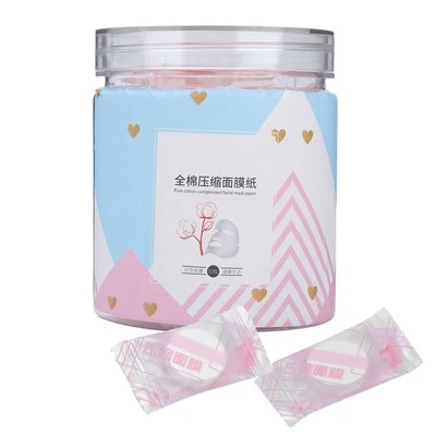 Diy Natural Cotton Facial Mask Tablets 50Pcs Compressed Face Mask - Image 1 of 4