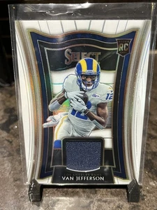 2020 Panini Select - Rookie Swatches Van Jefferson #RS-VJE Red Prizm (MEM, RC) - Bild 1 von 1