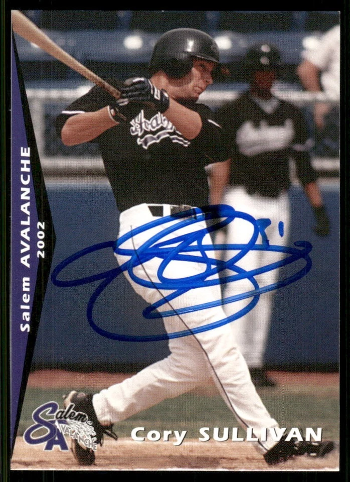 2002 Salem Avalanche CORY SULLIVAN Signed Card autograph auto ROCKIES WAKEFOREST - Image 1 of 1