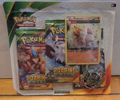 2015 POKEMON XY ROARING SKIES 3 PACK BLISTER REGIROCK FACTORY SEALED RARE LOOK - Image 1 of 4