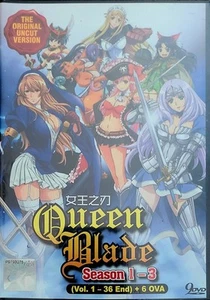 *NEW SEALED* QUEEN BLADE SEASON 1 - 3 (VOL 1-36 END) +6 OVA, UNCUT VERSION - Picture 1 of 2
