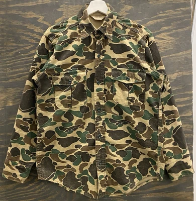 Vintage Cabela’s Duck Camo Hunting Shirt Men’s L 80s 90s Cotton Sidney NE USA - Image 1 of 4