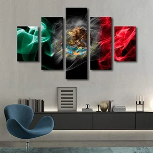 Native Mexico Wall Decor Abstract Mexican Art Pictures Mexico Flag Paintings ... - Picture 1 of 7