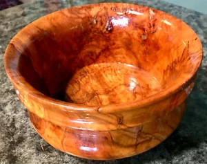 RECLAIMED CAROLINA CHERR BUR  WOOD BOWL - Picture 1 of 2