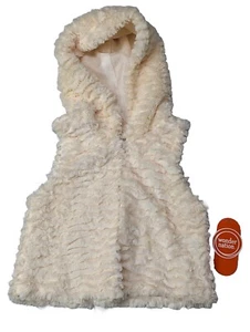 Wondernation WN Solid FauxFur Vest Toddler Girls Super Soft Cream For 2T *NWT* - Picture 1 of 7