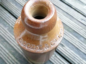 Botella de cerveza de jengibre Goody & Co Walthamstow Bourne 1898 antigua rara - Imagen 1 de 10