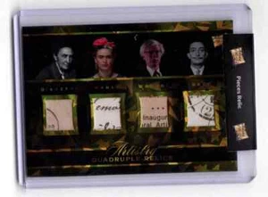 Pieces Of The Past 2023 Quad Relics Warhol Dali O'Keefe Kahlo Sealed and bonus - Picture 1 of 1