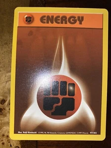 GEM MINT CONDITION Pokemon FIGHTING ENERGY Base Set Shadowless 97/102 - Picture 1 of 1