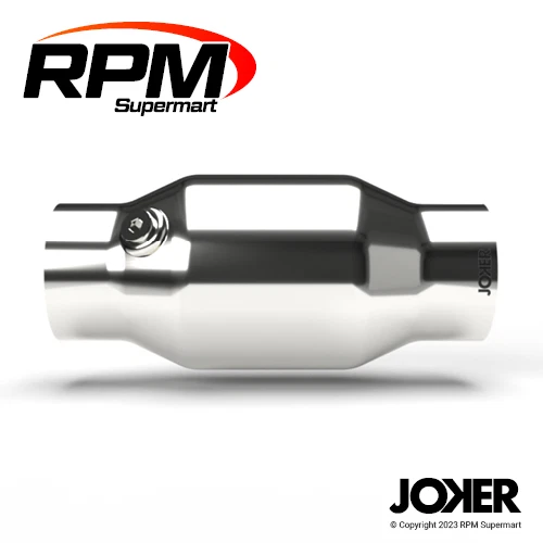 3.5" High Flow Cat Converter 100 Cell Metallic Core Stainless Steel Bullet Race - image 1 of 1