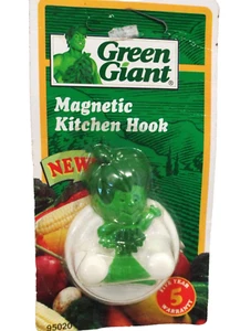 Gancho de cocina vintage verde alegre gigante magnético pequeño brote verde - Imagen 1 de 2