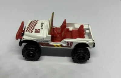 Corgi Toy Jeep - "Shell 50" Dunlop Livery - White & Red - Image 1 of 4
