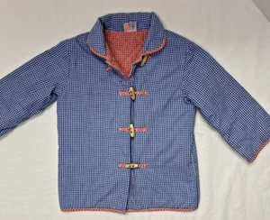 Toddler Lightweight Jacket Blue Red Checked Boy Girl Sz 2 - Picture 1 of 6