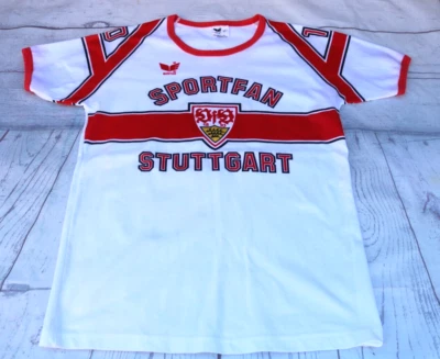 STUTTGART 1980s HOME FOOTBALL SHIRT SOCCER JERSEY VINTAGE - Image 1 of 4