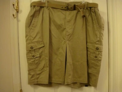 "Pantalones cortos cargo Northpoint para hombre con cinturón lados elásticos tostados talla 48 ins 10"" NUEVO Foto 1 de 4
