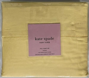 NUEVO EN PAQUETE JUEGO DE HOJAS COMPLETAS DE NARCISOS SATÉN DE ALGODÓN KATE SPADE WESTON 300TC - Imagen 1 de 2