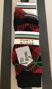 3 Pair Funky Socks Men's Gift To From Mix Christmas Socks Shoe Sz 6-12 NWT  - Picture 1 of 4