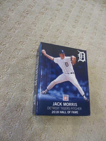 Jack Morris Detroit Tigers SGA mini HOF plaque 2018 Cover