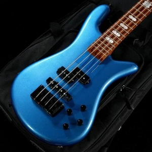 Spector Euro Bolt 4 Metallic Blue Electric Bass Guitar - Picture 1 of 9