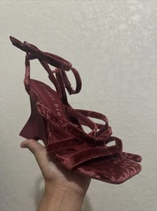 Gianni Bini schöne Samt Plateau Wedges Gr. 6,5 Neu - Bild 1 von 6