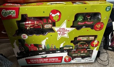 Dr Seuss Grinch Holiday Express 36 Pc Train Set Collectors Edition 1011112967 - Image 1 of 4