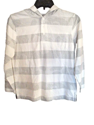 Top con capucha para niños blanco/gris talla 8 NUEVO Foto 1 de 2