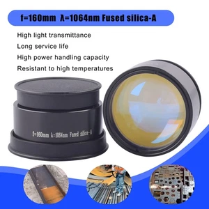Cabezal de escáner de lente de campo F160 mm para máquina de limpieza láser pulsado de 1060 nm - Imagen 1 de 8