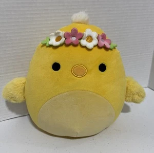 Squishmallows Triston Yellow Chick Flowers 11" Easter Spring Plush Toy - Picture 1 of 4