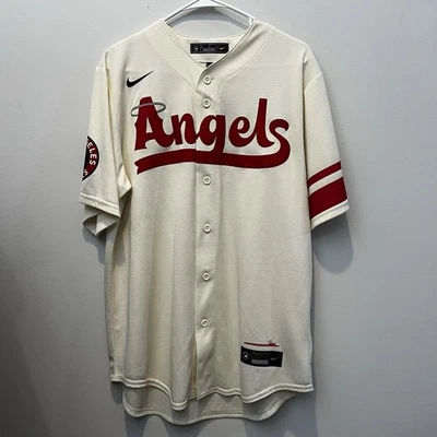 Мужская футболка Mike Trout Los Angeles Angels Cream Jersey 2025 City Connect Edition размер M - Изображение 1 из 3